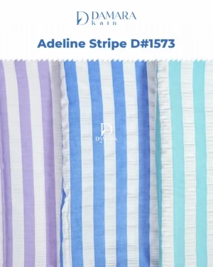 Bahan Kain Poly Rayon Adeline Stripe D#1573