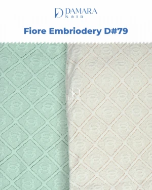 Kain Katun Bordir Fiore Embroidery D#79