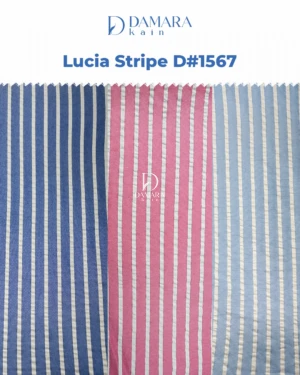 Kain Salur Airflow Crinkle Lucia Stripes D#1567
