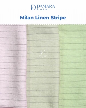 Kain Rayon Milan Linen Stripe