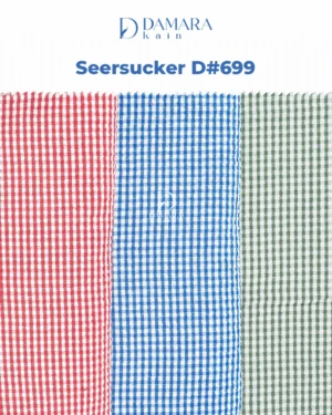Kain Kotak Airflow Crinkle Seersucker D#699