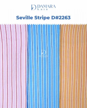 Bahan Kain Poly Rayon Seville Stripe D#2263