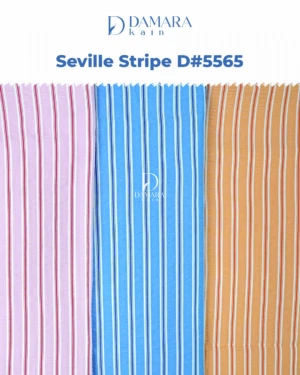 Bahan Kain Poly Rayon Seville Stripe D#5565