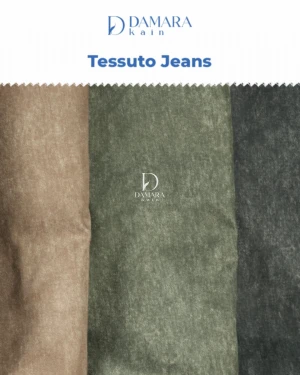 Kain Poly Tessuto Jeans Premium