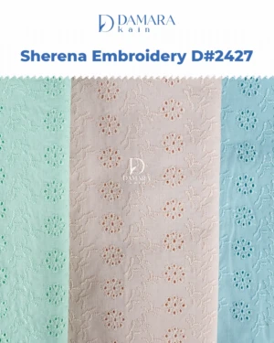 Kain Katun Bordir Sherena Embroidery D#2427