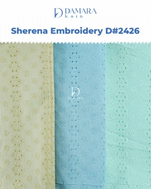 Kain Katun Bordir Sherena Embroidery D#2426